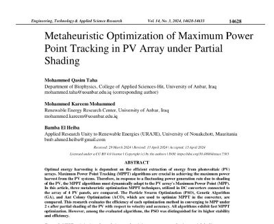 Publication of a Scientific Research within Clarivate Index Q2