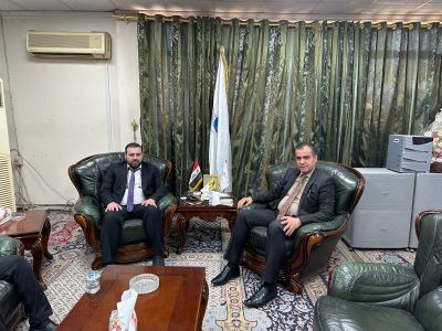 زيارة مدير مركز بحوث الطاقة المتجددة في جامعة الانبار إلى هيئة العلوم والتكنولوجيا التابعة الى وزارة التعليم العالي لتعزيز التعاون البحثي