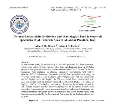 Publication of scientific article in Scopes index
