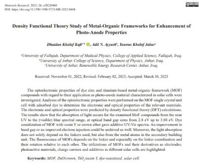 Publication of a Scientific Research within Scopus Index